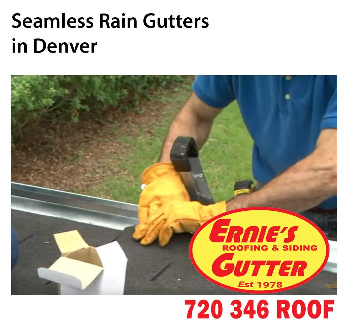 Seamless Rain Gutters