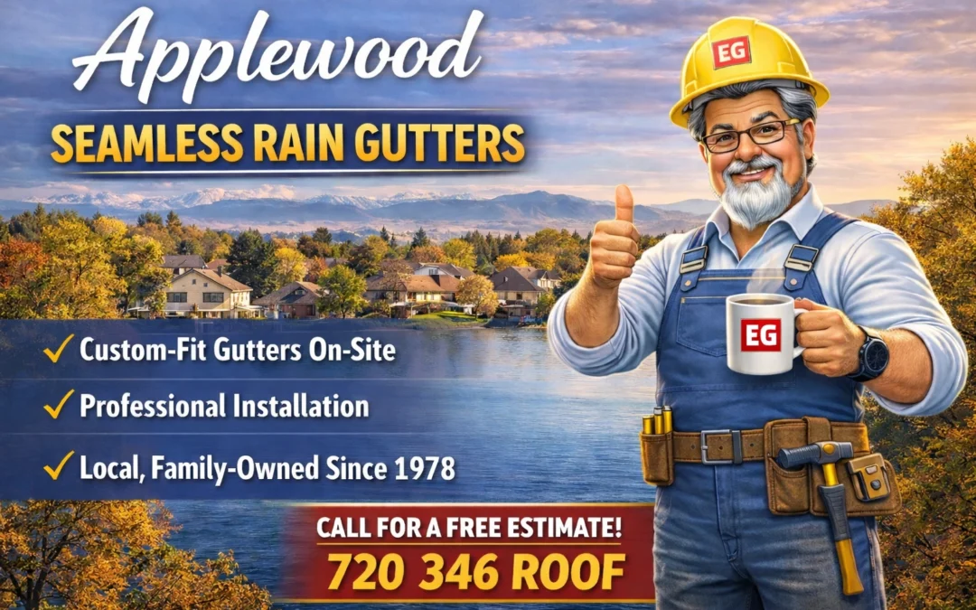 Seamless Rain Gutter Installation in Applewood
