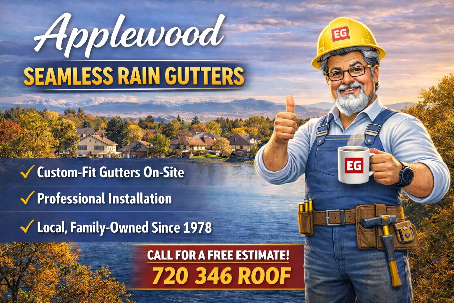 Seamless Rain Gutter Installation Seamless Rain Gutter Installation