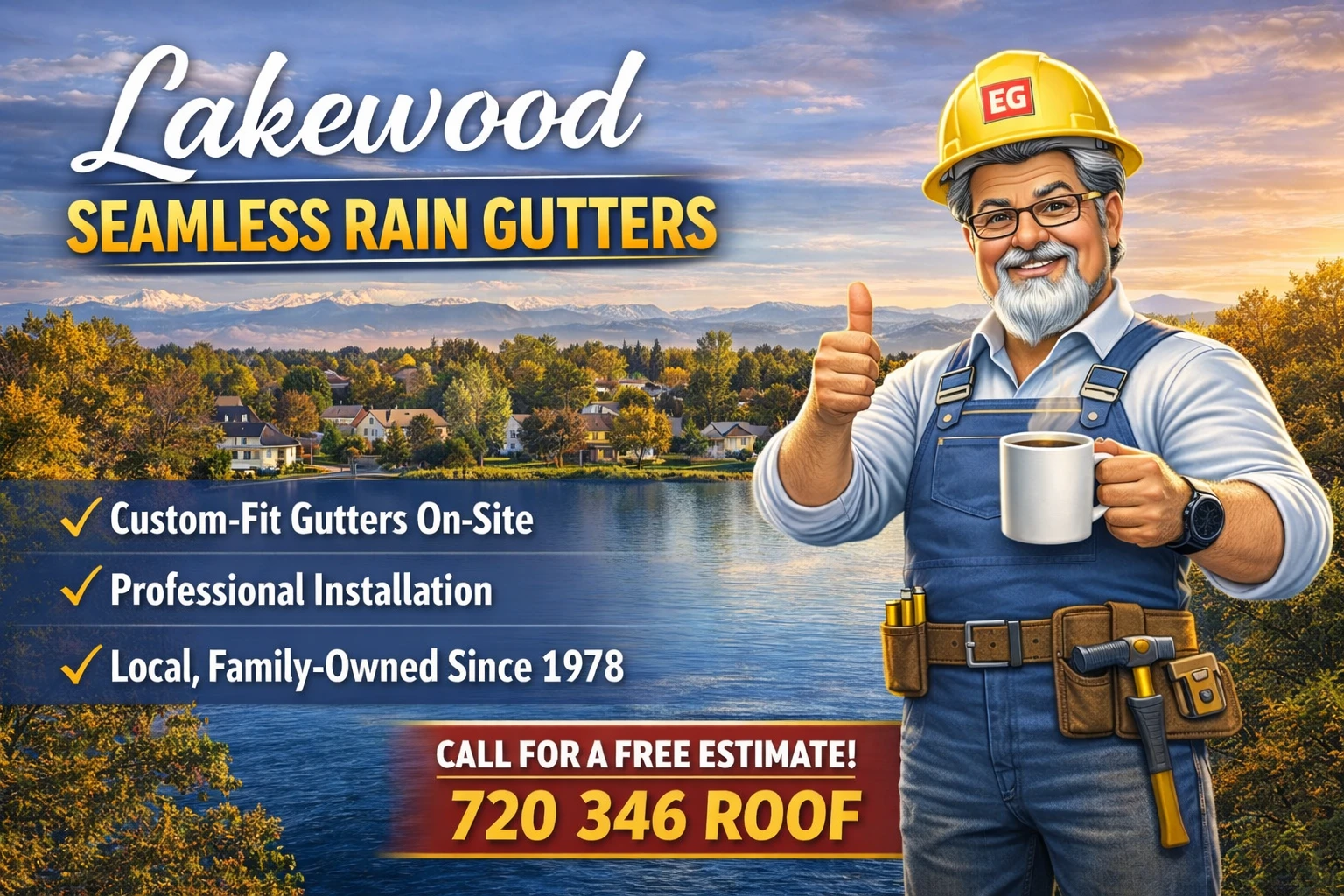 Seamless Rain Gutter Installation Seamless Rain Gutter Installation