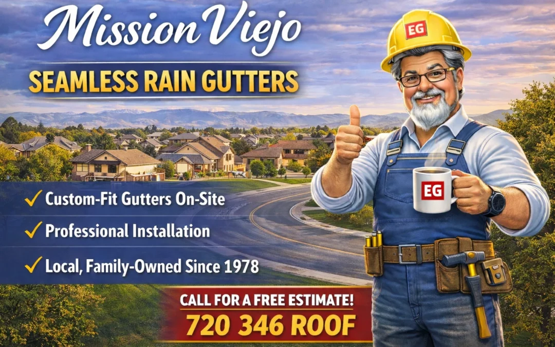 Seamless Rain Gutter Installation in Mission Viejo, Aurora, CO