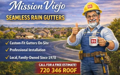 Seamless Rain Gutter Installation in Mission Viejo, Aurora, CO