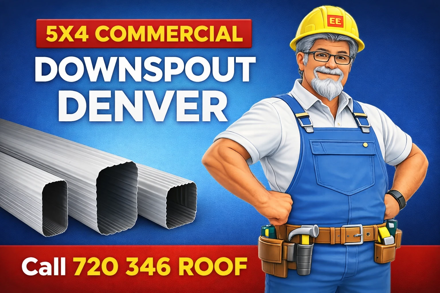 5X4 Commercial Downspout 5X4 Commercial Downspout