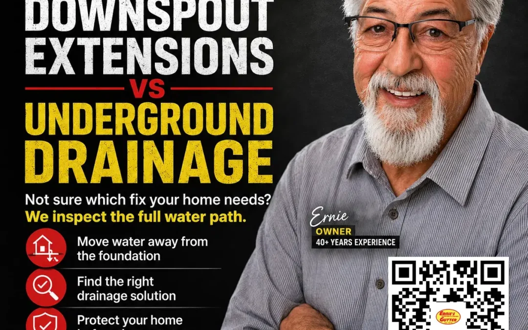 Downspout Extensions vs Underground Drainage