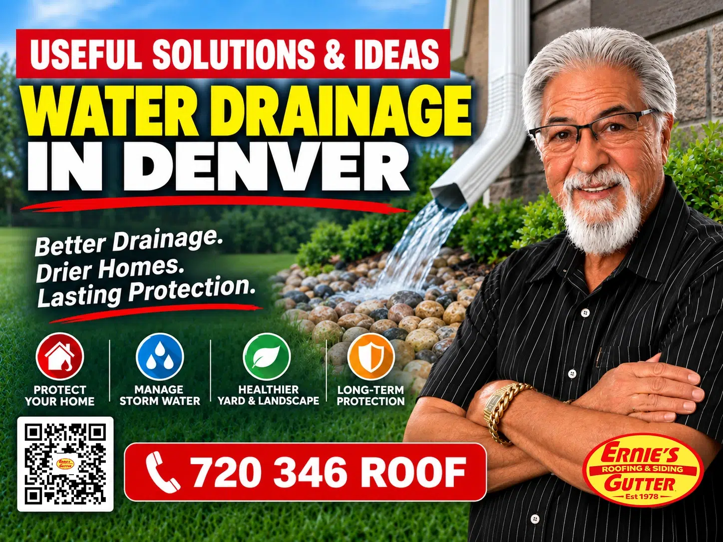 Useful Water Drainage Denver solutions and ideas from Ernie's Gutter