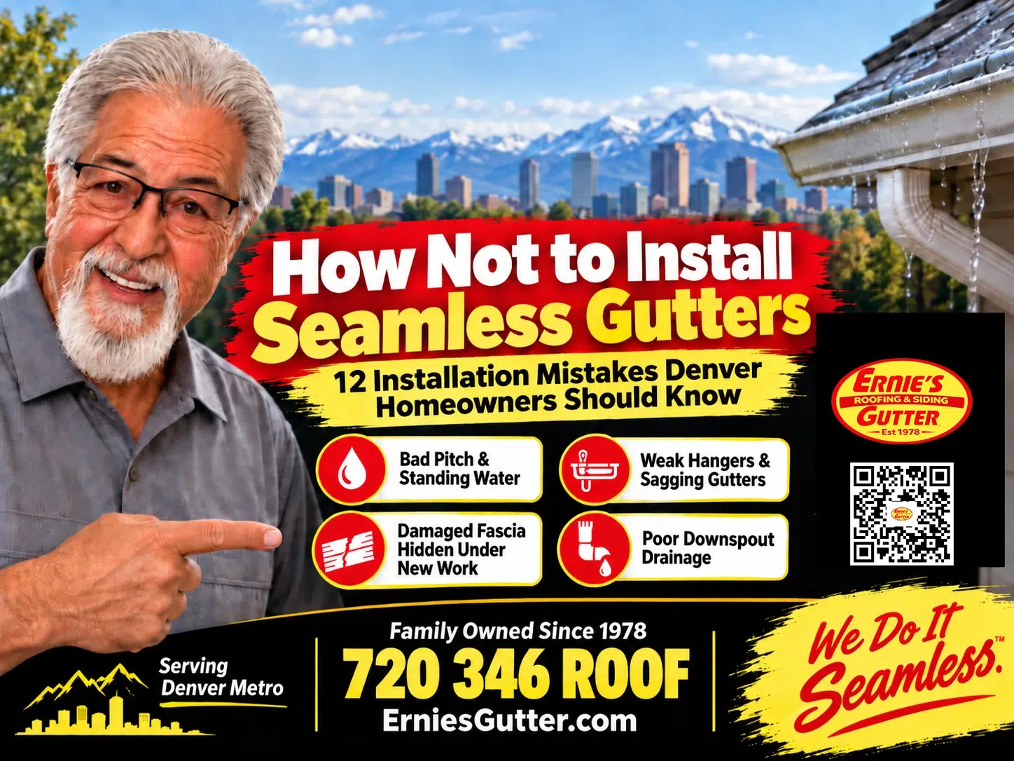 How Not to Install Seamless Gutters - 12 critical Denver installation mistakes