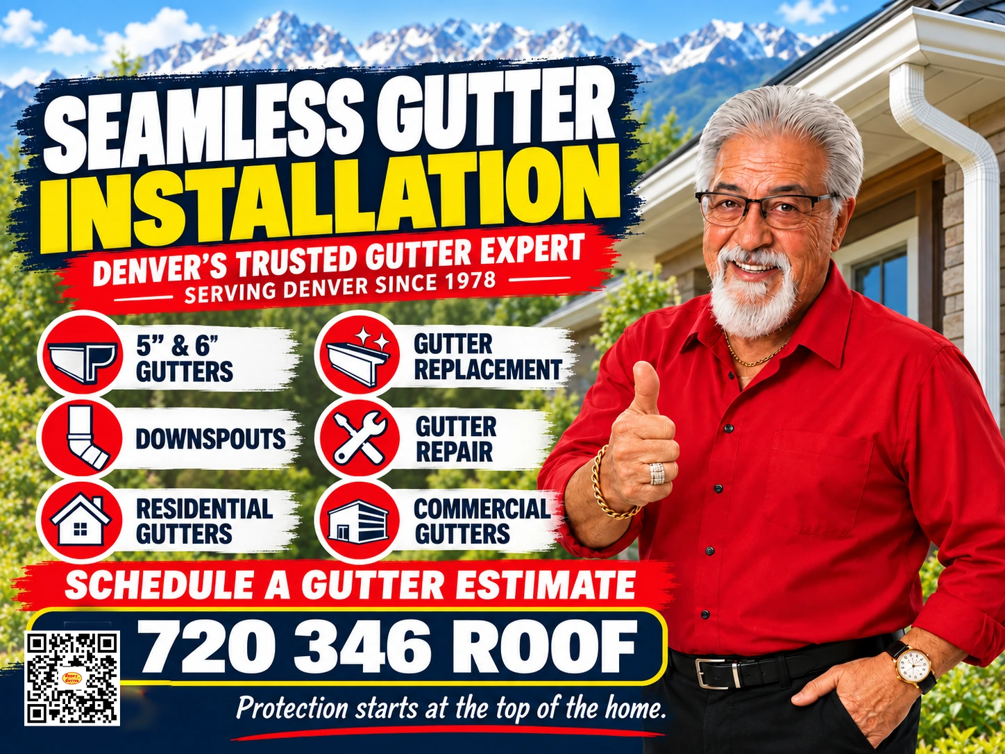 Before seamless gutter installation in Denver, homeowners should review gutter size, fascia, roof runoff, outlets and downspout placement.